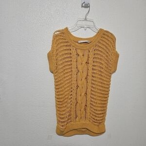 Trina Turk open knit sweater cotton see description for sizing